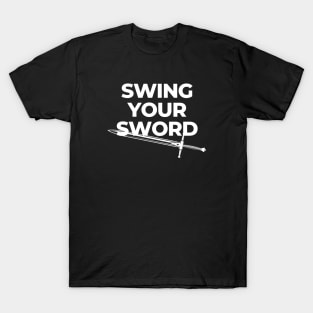 Swing a sword design T-Shirt